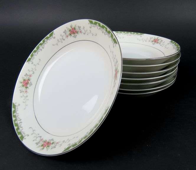 Lot of 8 Empress China "Greenbrier" Soup Bowls