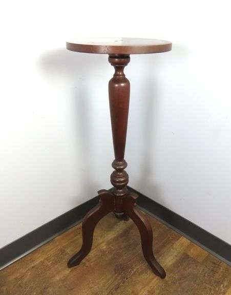 Vintage Mahogany Plant / Candle Stand