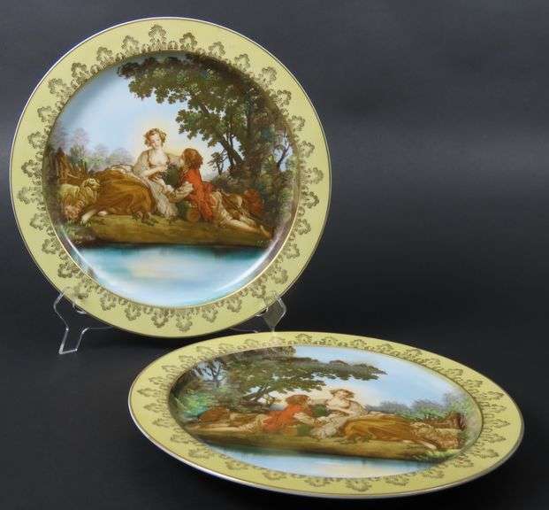 Lot of 2 Antique Ardalt Lenwile Plates