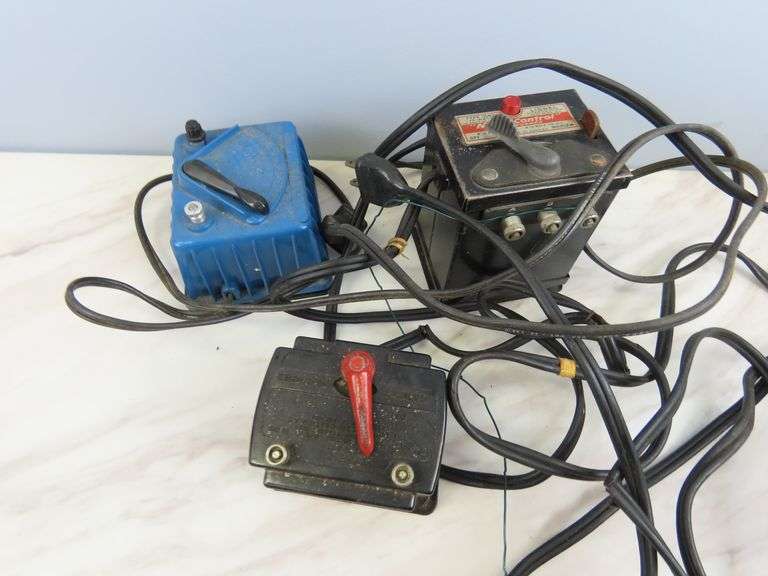 Lot of 3 Vintage Train Transformers for Parts or Repair