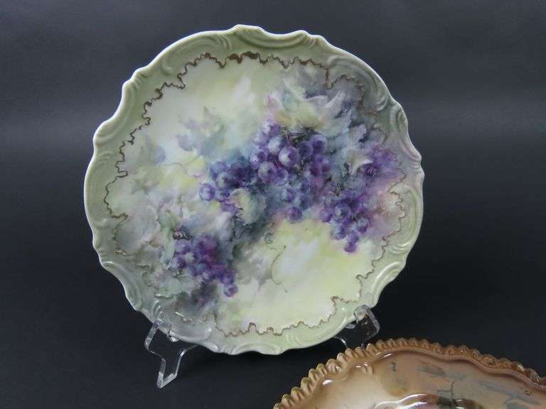Mixed Lot of 2 Victorian Fruit Plates