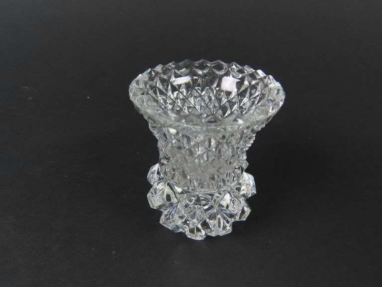 Vintage Cut Crystal Toothpick Holder