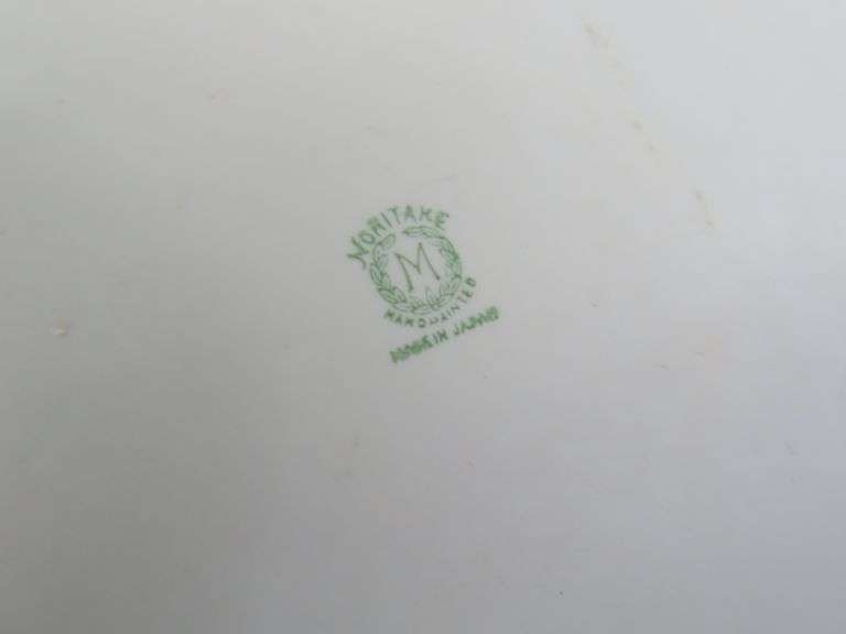 Noritake Handpainted Snack Tray with Teacup - Made in Japan
