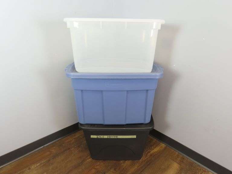 Mixed Lot of 3 Storage Totes