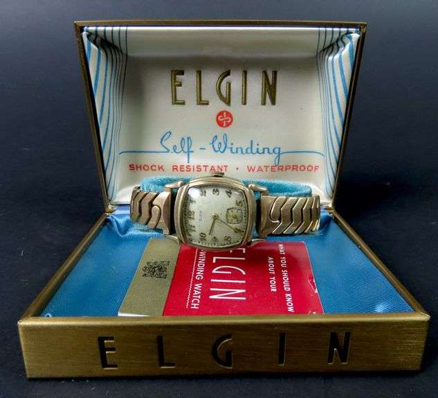 Vintage Elgin Self Winding Watch in Original Box - See Description