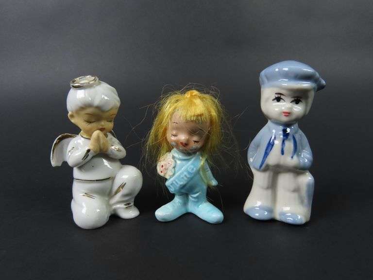 Mixed Lot of 3 Vintage Porcelain Figurines