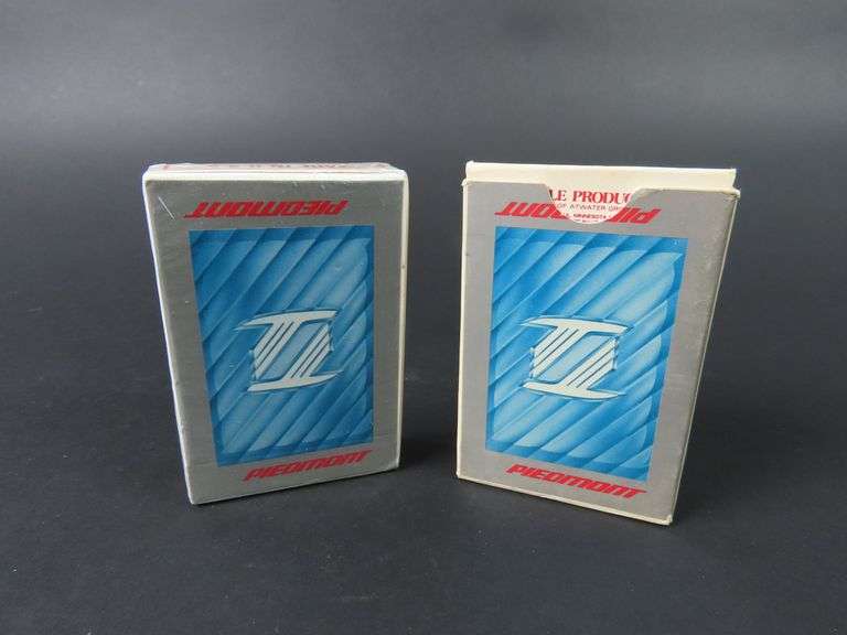 1 Sealed & 1 Open Pack of Piedmont Airlines Playing Cards