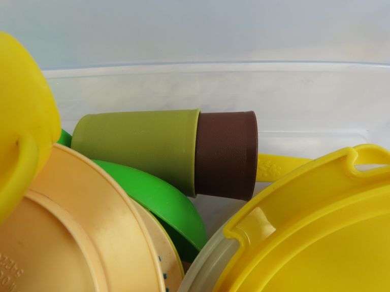 Lot of Vintage Child's Play Set with Tupperware Toys