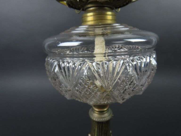 Beautiful Antique Oil Table Lamp