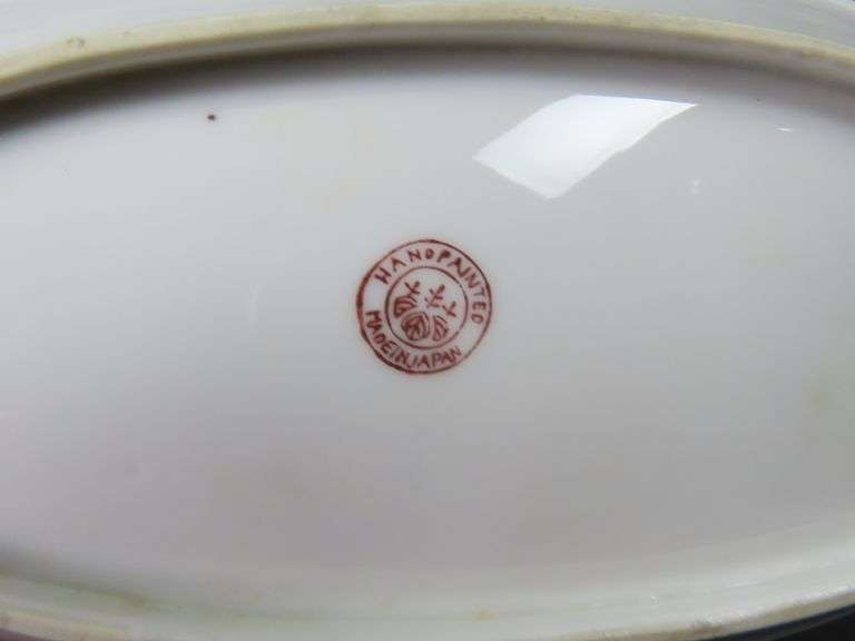 Vintage Handpainted Japanese Celery Dish