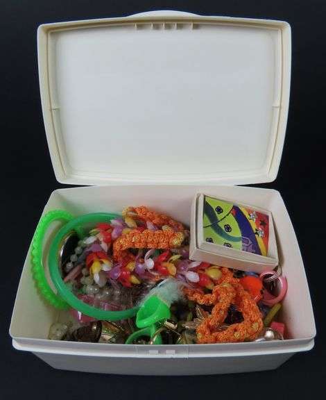 Container of Mostly Vintage Children's Jewelry & Accessories