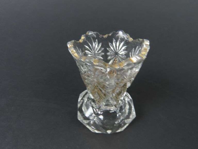 Antique Early American Pattern Glass (EAPG) Toothpick Holder