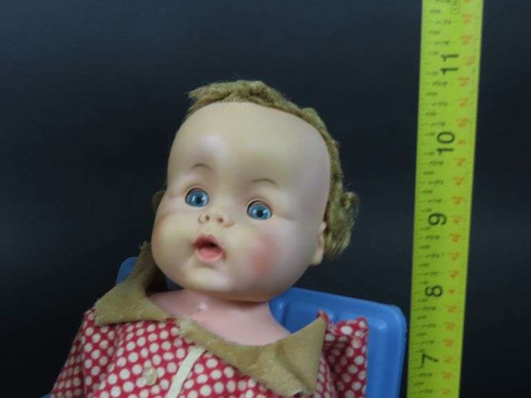 Vintage Baby Doll with Stroller