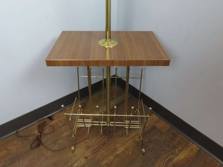 Awesome Retro Table Lamp with Magazine Rack