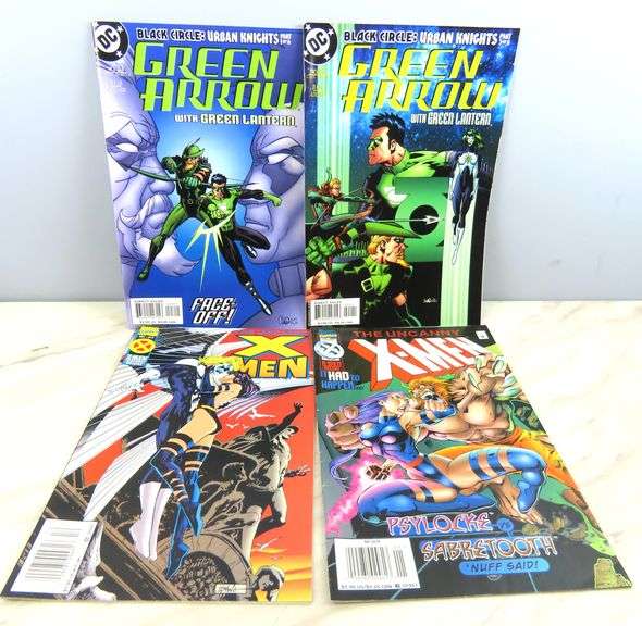 Lot of 4 X-Men & Green Lantern Comic Books