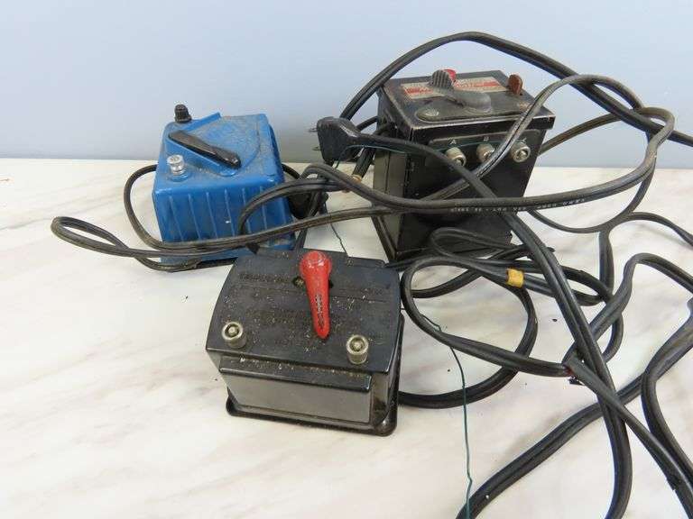 Lot of 3 Vintage Train Transformers for Parts or Repair