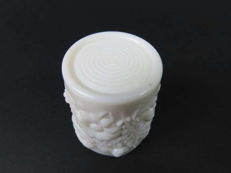 Vintage Milk Glass Toothpick Holder