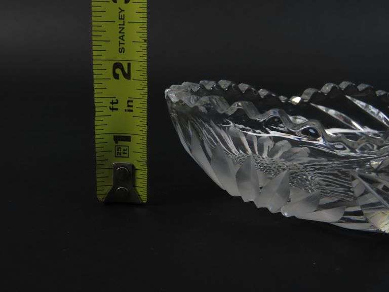 Cut Glass Rectangle Relish Dish