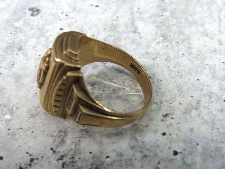 1952 10K Gold Class Ring - Size 9 - 9.2g