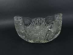 Antique Cut Glass Serving Bowl