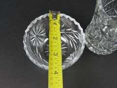 3 Pieces of Vintage Cut Crystal Serving Pieces