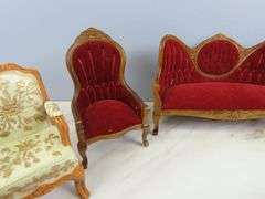 Lot of Victorian Style Doll House Furniture