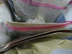 Bin of Vintage Craft Kits with Cross Stitch & Needlepoint
