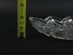 Lot of 2 Cut Glass Candy Dishes