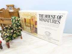 Collection of Wooden Doll House Furniture with Piano & Sealed Bed in Box