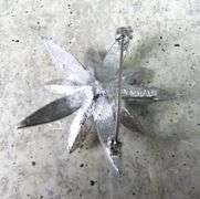 Vintage Caroline Emmons Silver Tone Brooch with Rhinestones