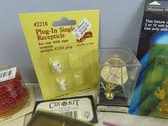 Big Lot of Doll House Miniatures with Lamps & Fixtures