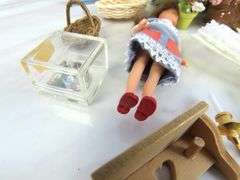 Big Lot of Doll House Miniatures with Sewing Machine