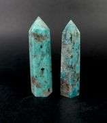Lot of 2 Amazonite Crystal Towers