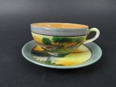 Lot of 6 Handpainted Japanese Cups & Saucers