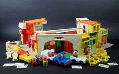 1973 Fisher Price "Family Village" Playset with Accessories