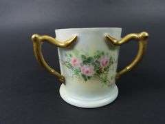 Victorian 3 Handled Loving Cup Marked AK - Made in France