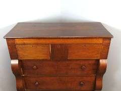 Antique Empire Style Mahogany Chest of Drawers