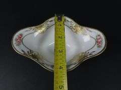 Small Handpainted Nippon Pedestal Condiment Dish - Made in Japan