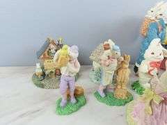 Mixed Lot of Composite Rabbit Décor