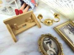 Big Lot of Doll House Miniatures with Sewing Machine