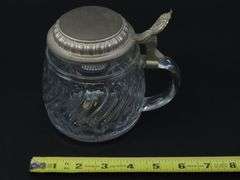 Vintage BMF Bierseidel Lidded Beer Stein