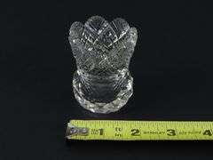 Vintage Cut Glass Toothpick Holder