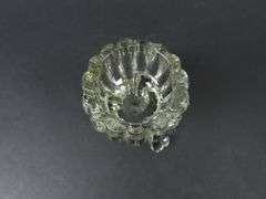 "National Clear" 3 Toed Single Light Candlestick