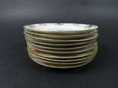 Lot of 10 Antique Handpainted Nippon Bread Plates