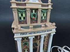 Dept. 56 "First Metropolitan Bank" Christmas in the City House