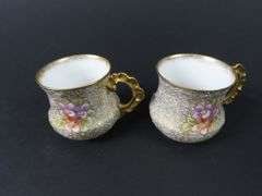 Lot of 2 Beautiful Limoges Demitasse Cups