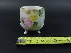 Antique H. Hiemann Porcelain Toothpick Holder