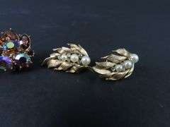 2 Pair of Vintage Trifari Clip Earrings