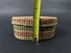 Handcrafted Lidded Basket
