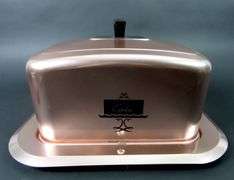 Vintage Coppertone West Bend Covered Cake Carrier